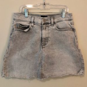 Gray Jean Skirt